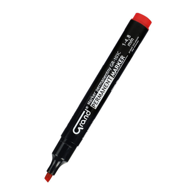 MARKER PERMANENTNY GRAND GR-103C CZERWONY