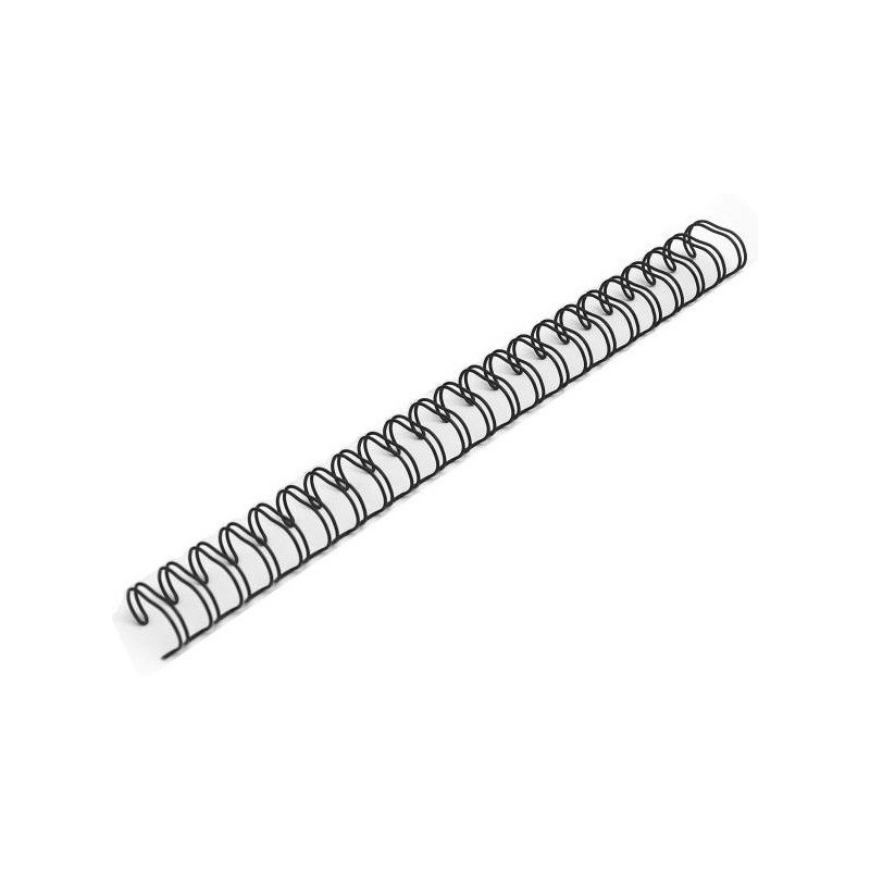 GRZBIETY DRUTOWE 3:1 14,3mm CZARNE (100)