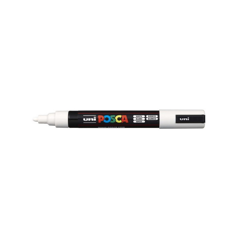 MARKER Z FARBĄ PLAKATOWĄ UNI PC-5M POSCA BIAŁY