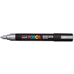 MARKER Z FARBĄ PLAKATOWĄ UNI PC-5M POSCA SREBRNY