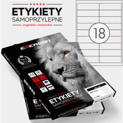 Etykiety Emerson A4 100x30mm białe (100)