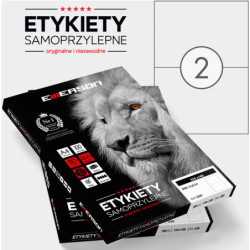 Etykiety Emerson A4 210x148mm białe (100)