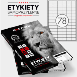 Etykiety Emerson A4 33x22mm białe (100)