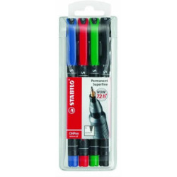 FOLIOPIS STABILO OHPEN UNIVERSAL 0,4mm 4 KOLORY
