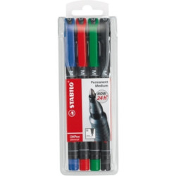FOLIOPIS STABILO OHPEN UNIVERSAL 1,0mm 4 KOLORY