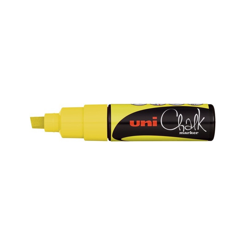 MARKER KREDOWY UNI CHALK PWE-8K ŻÓŁTY