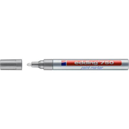 Marker olejowy Edding 750 srebrny