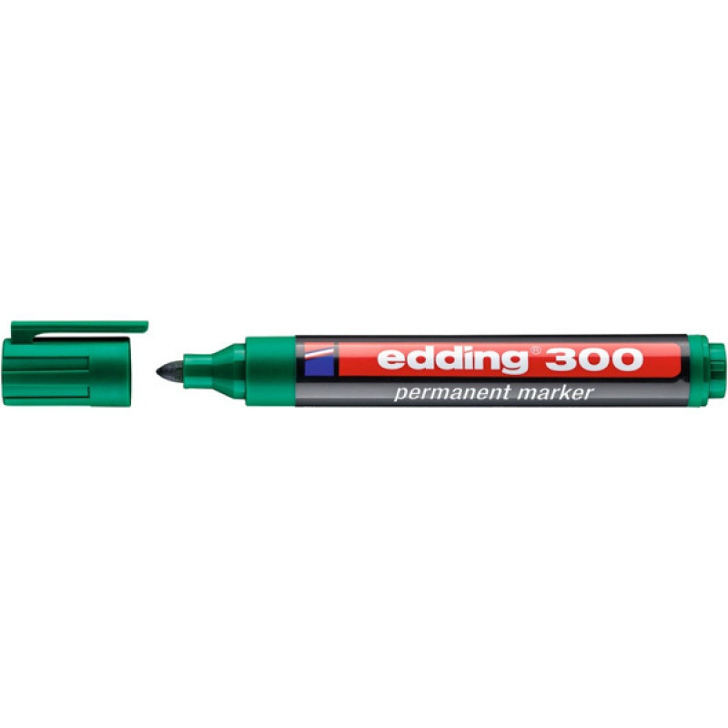 Marker permanentny Edding 300 zielony
