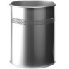 KOSZ NA ŚMIECI DURABLE 15L METALOWY SREBRNY