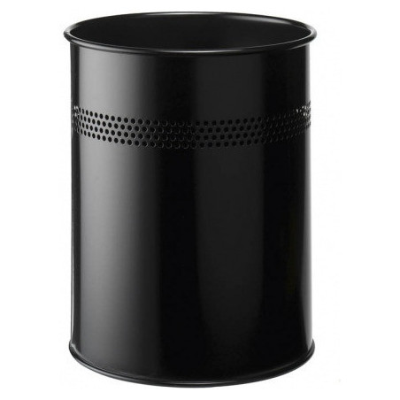 KOSZ NA ŚMIECI DURABLE 15L METALOWY CZARNY