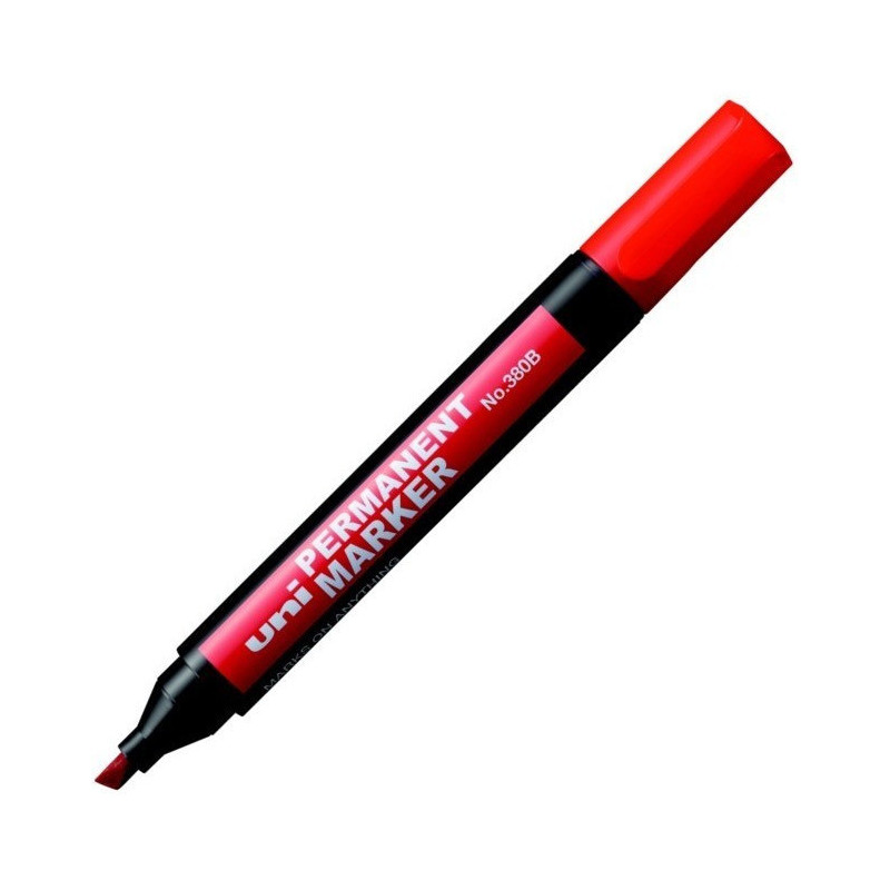 MARKER PERMANENTNY UNI No.380B CZERWONY
