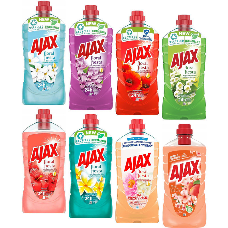 Płyn uniwersalny Ajax Floral Fiesta 1L czerwony