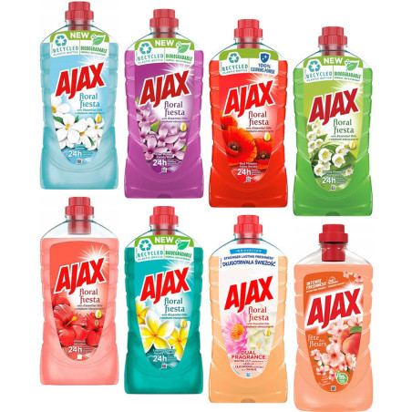 Płyn uniwersalny Ajax Floral Fiesta 1L czerwony