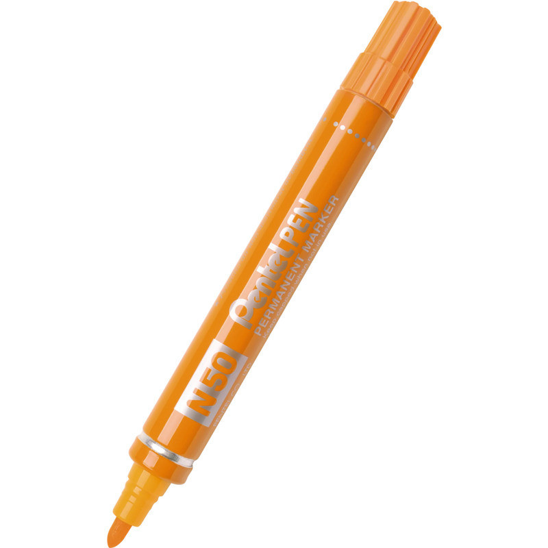 MARKER PERMANENTNY PENTEL N50 POMARAŃCZOWY
