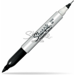 Marker permanentny Sharpie Twin Tip czarny