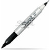 Marker permanentny Sharpie Twin Tip czarny