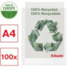 Koszulki Esselte Recycled Premium Maxi A4+/100um groszkowe (100)