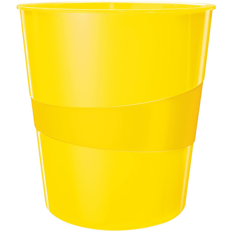 Kosz na śmieci Leitz Wow 15L żółty