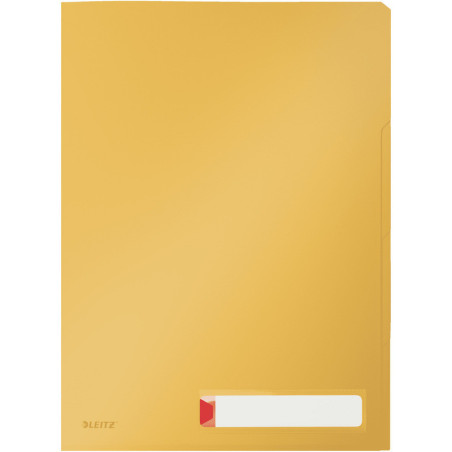 Folder PP Leitz Cosy A4/200um 3 przegródki żółty