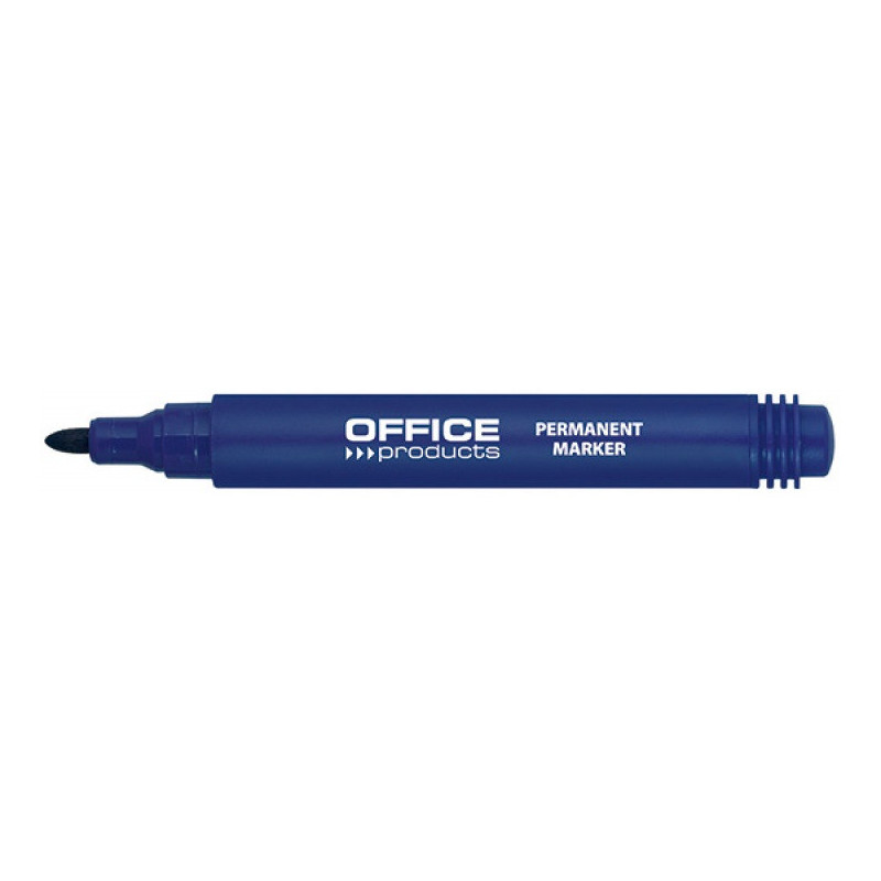 Marker permanentny Office Products 1-3mm okragły niebieski