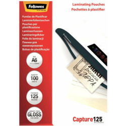 FOLIA LAMINACYJNA FELLOWES A6/125uM BŁYSZCZACA (100)