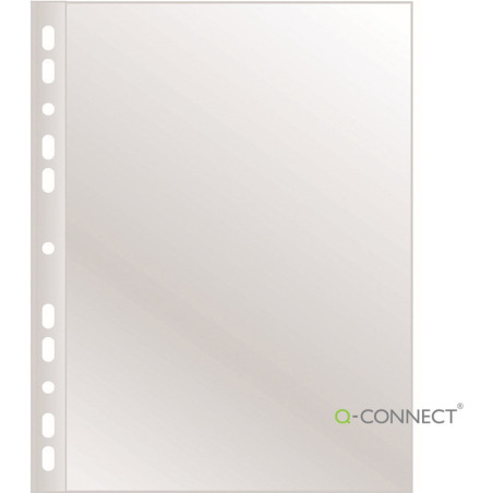 Koszulki Q-Connect A4/40um poszerzane groszkowe (50)