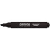 Marker permanentny Office Products 1-5mm ścięty czarny