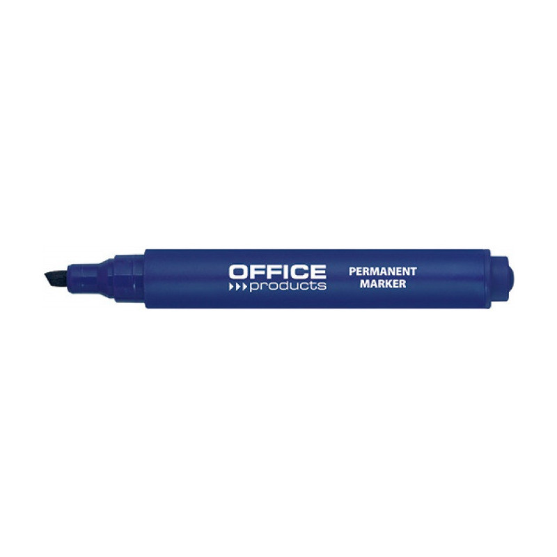Marker permanentny Office Products 1-5mm ścięty niebieski