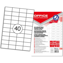Etykiety Office Products A4 48.5x25.4mm białe (100)