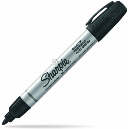 Marker premanentny Sharpe Metal okrągły czarny