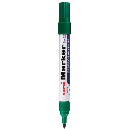 Marker permanentny Uni No.520F okrągły zielony