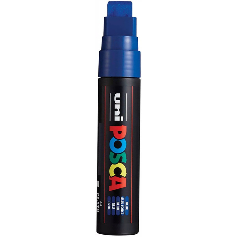 Marker z farbą plakatową Uni POSCA PC-17K 15mm niebieski