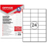 Etykiety Office Products A4 70x37mm białe (100)