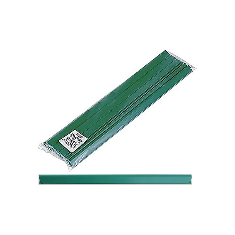 Grzbiety wsuwane Donau A4/6mm zielone (10)