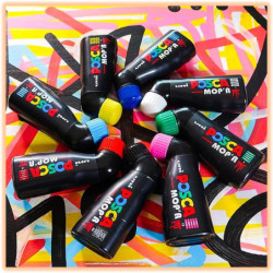 Marker z farbą plakatową Uni POSCA PCM-22 biały
