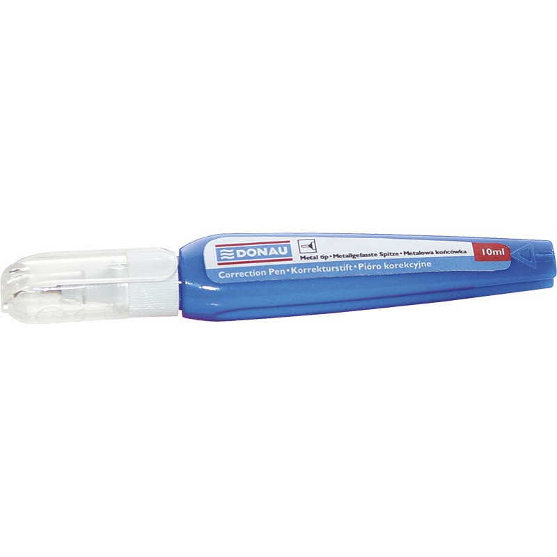 Korektor w piórze Donau 10ml metalowa końcówka