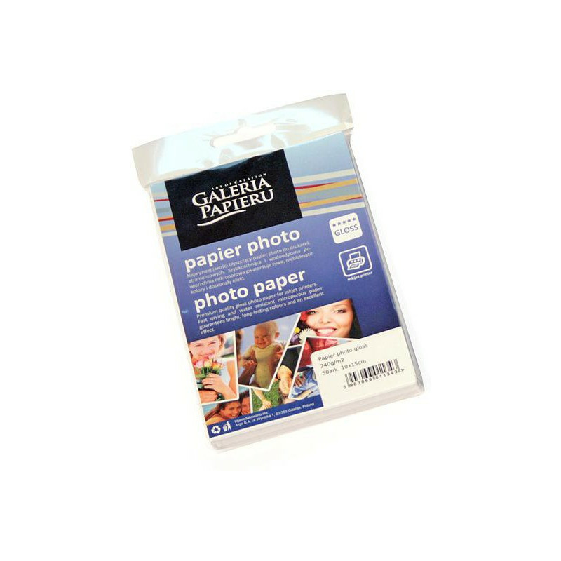 PAPIER FOTOGRAFICZNY 10x15cm 240g GLOSS INKJET (50