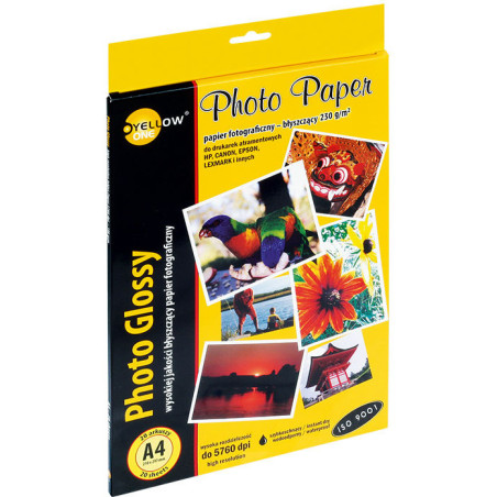 PAPIER FOTO YELLOW ONE A4 230g BŁYSK (20)