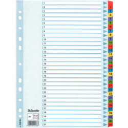 PRZEKŁADKI MYLAR ESSELTE A4 1-31