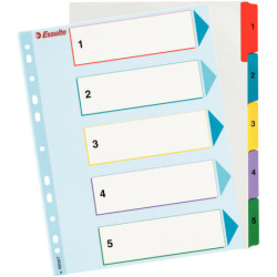 PRZEKŁADKI MYLAR ESSELTE A4 1-5