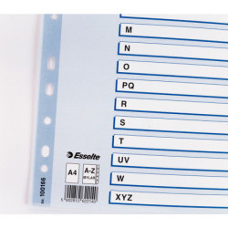 PRZEKŁADKI MYLAR ESSELTE A4 A-Z