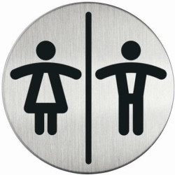 TABLICZKA "WC DAMSKE/MĘSKIE"