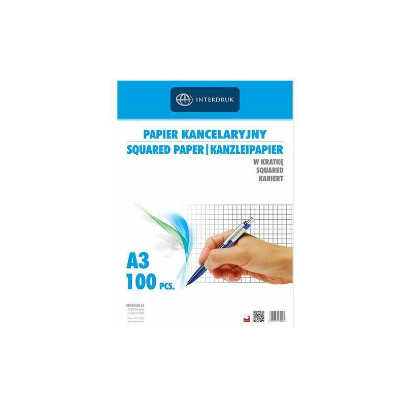 PAPIER KANCELARYJNY A3 100 ARKUSZY