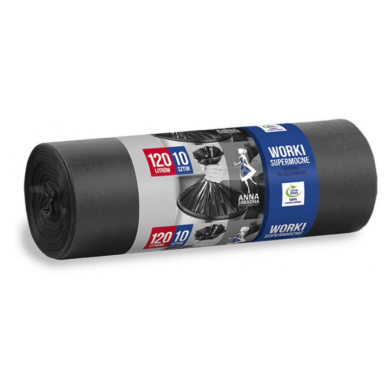 WORKI NA ŚMIECI 120L LDPE CZARNE (10)